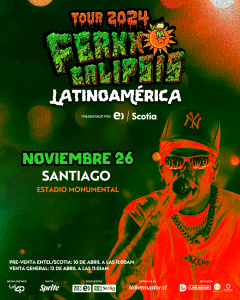 Póster promocional del concierto de Feid