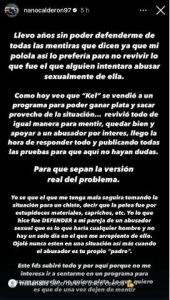 Declaraciones de Nano Calderón